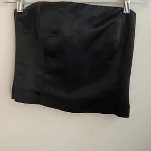 Vintage Strapless Satin Corset Top Sz 4 Small